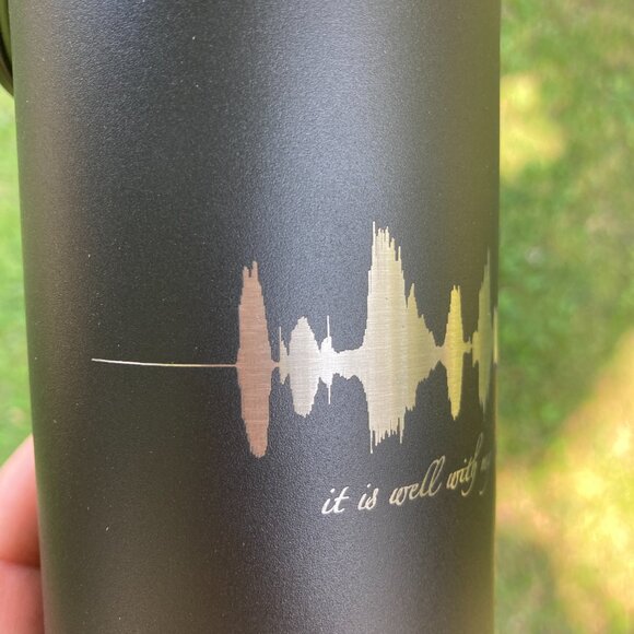 It Is Well With My Soul Soundwave 22oz Water Bottle - Picture 12 of 13
